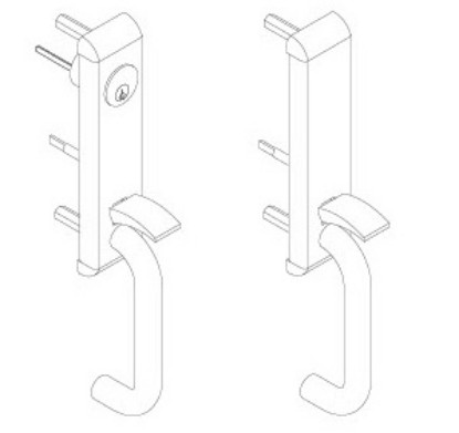 Show details for 24 Series: control thumbpiece (710) trim for rim and vertical device Picture of 24 Series: control thumbpiece (710) trim for rim and vertical device