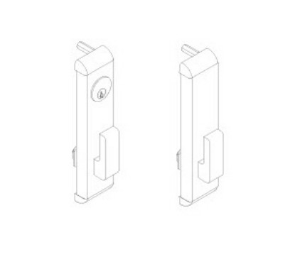 Show details for 24 Series: turn lever (719) trim for surface vertical device Picture of 24 Series: turn lever (719) trim for surface vertical device