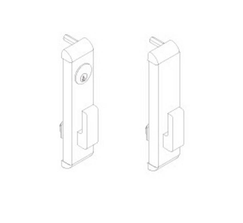Picture of 24 Series: turn lever (719) trim for surface vertical device