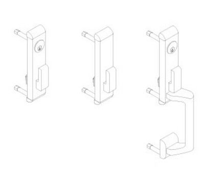Show details for 24 Series: turn lever (719) trim for concealed vertical device Picture of 24 Series: turn lever (719) trim for concealed vertical device