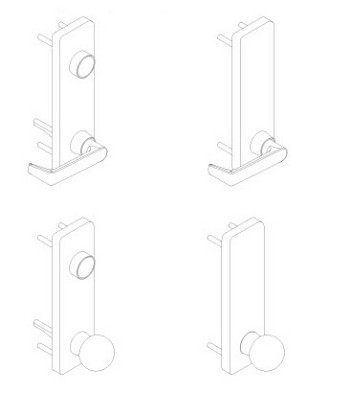 Picture of 25 Series trim: lever (510), knob (513)