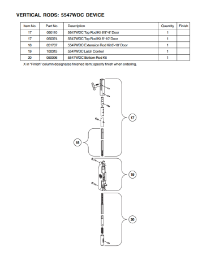 5547WDC Vertical Rods