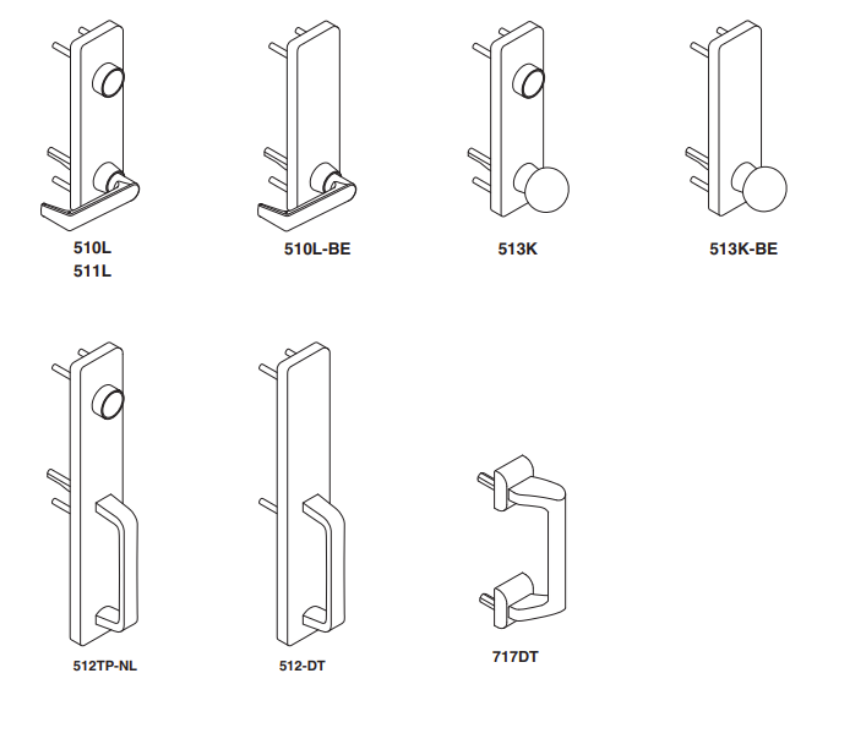 Picture of 25 Series Trims, 510, 511, 512, 513, 717