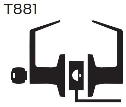 Picture of T881 - Storeroom lock (electrified – fail secure)