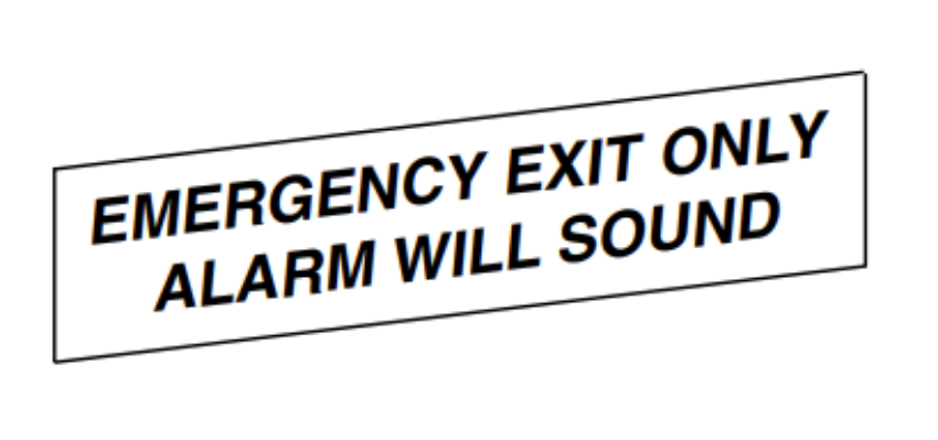Picture of 969122 Alarm Kit Sign