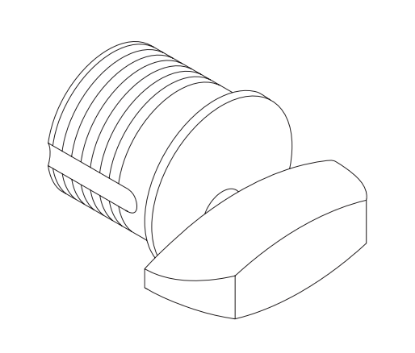 Picture of 09-904-118 Cylinder turn with compression ring, 1-1/8"