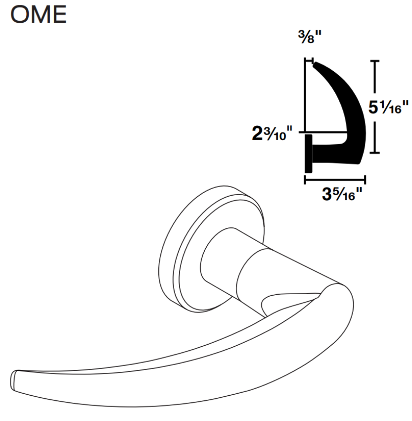 Picture of 09-402 OME Inside Lever For L Series, OME Lever