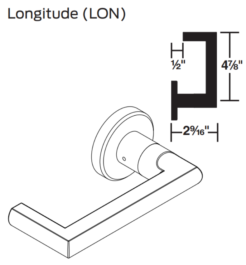 Picture of 09-402 LON Inside Lever For L Series, LON Lever