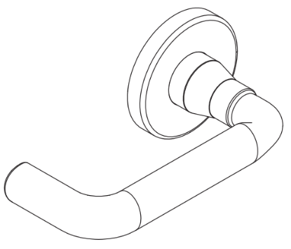 Picture of 09-402 M82 Inside Lever For L Series, M82 Lever