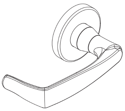 Picture of 09-402 M83 Inside Lever For L Series, M83 Lever