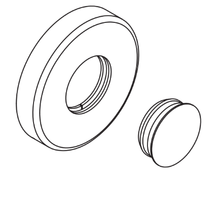 Picture of 09-508 C Blank Rose for L Series Outside lever, C Style