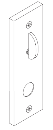 Picture of 09-633L Thumbturn x lever and knob for 1-3/8" to 2-1/2" thick doors