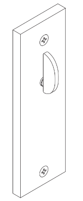 Picture of 09-634L Thumbturn x blank for 1-3/8" to 2-1/2" thick doors
