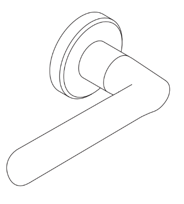 Picture of 09-506 18 Outside Lever Assembly For L Series, 18 Lever