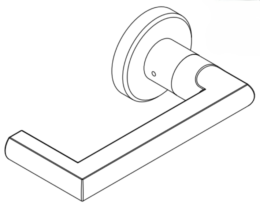Picture of 09-506 LON Outside Lever Assembly For L Series, LON Lever