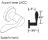 Picture of 09-506 ACC Outside Lever Assembly For L Series, ACC Lever