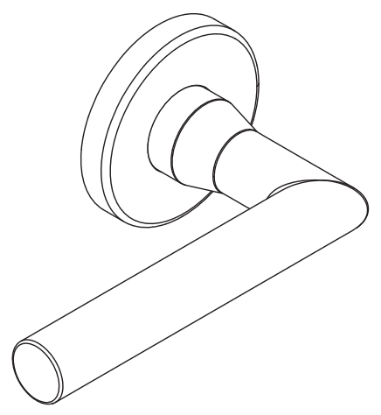 Picture of 09-506 M52 Outside Lever Assembly For L Series, M52 Lever