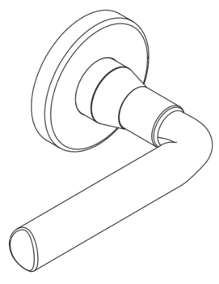 Picture of 09-506 M53 Outside Lever Assembly For L Series, M53 Lever