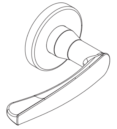 Picture of 09-506 M56 Outside Lever Assembly For L Series, M56 Lever