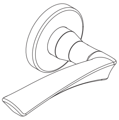 Picture of 09-506 M63 Outside Lever Assembly For L Series, M63 Lever