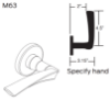 Picture of 09-506 M63 Outside Lever Assembly For L Series, M63 Lever