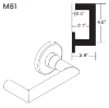 Picture of 09-506 M81 Outside Lever Assembly For L Series, M81 Lever