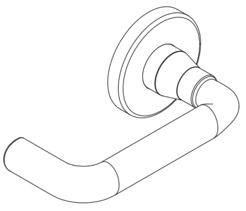 Picture of 09-506 M82 Outside Lever Assembly For L Series, M82 Lever