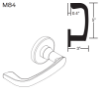 Picture of 09-506 M84 Outside Lever Assembly For L Series, M84 Lever