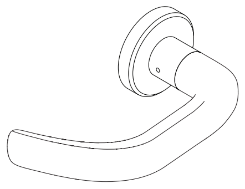 Picture of 09-506 ME3 Outside Lever Assembly For L Series, ME3 Lever