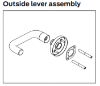 Picture of 09-506 ME3 Outside Lever Assembly For L Series, ME3 Lever