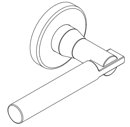 Picture of 09-506 M57 Outside Lever Assembly For L Series, M57 Lever