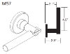 Picture of 09-506 M57 Outside Lever Assembly For L Series, M57 Lever