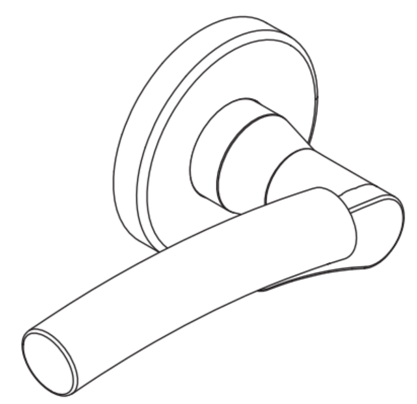 Picture of 09-506 M62 Outside Lever Assembly For L Series, M62 Lever