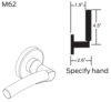 Picture of 09-506 M62 Outside Lever Assembly For L Series, M62 Lever
