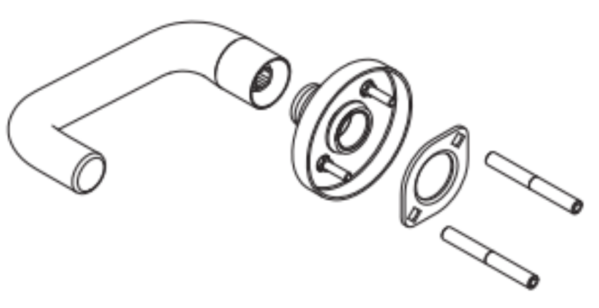 Picture of 09-655 Outside Lever assembly for AST or MER rose