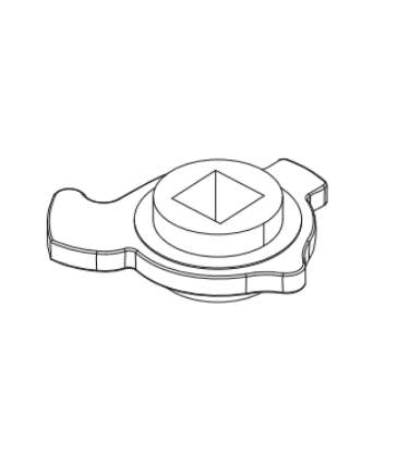 Picture of L583-748 Retractor hub, replaces L583-019, 2 required per lock