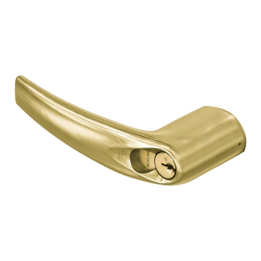 Schlage 03-266-ATH Athens lever Corbin Russwin 6-pin FSIC less core 606 satin brass