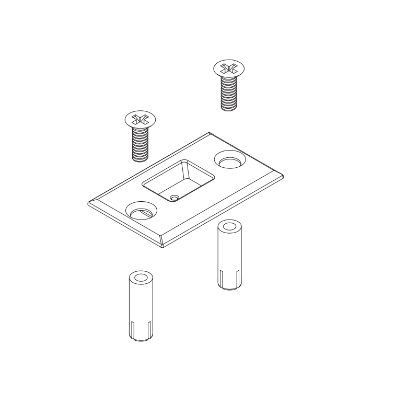 Picture of 24664997 LM Series BTM Strike for cable, Incl. Strike, Anchors, Screws