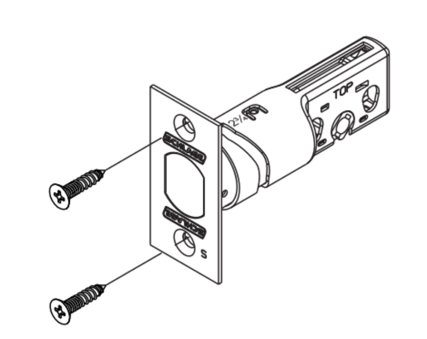 Picture of 16-483 Deadbolt/Deadlatch Combination, Square corner, 1-1/8" x 2-1/4"