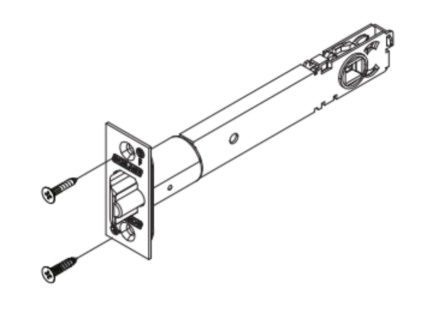 Picture of 16-132 Deadlatch, Square corner, 1-1/8" x 2-1/4", 5" Backset