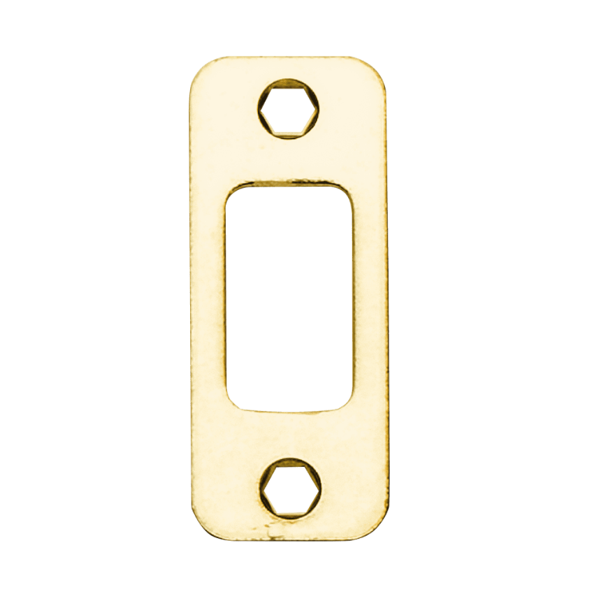 Picture of 10-116 Deadbolt Strike, Round corner strike, no lip, 1-1/8" X 2-3/4"