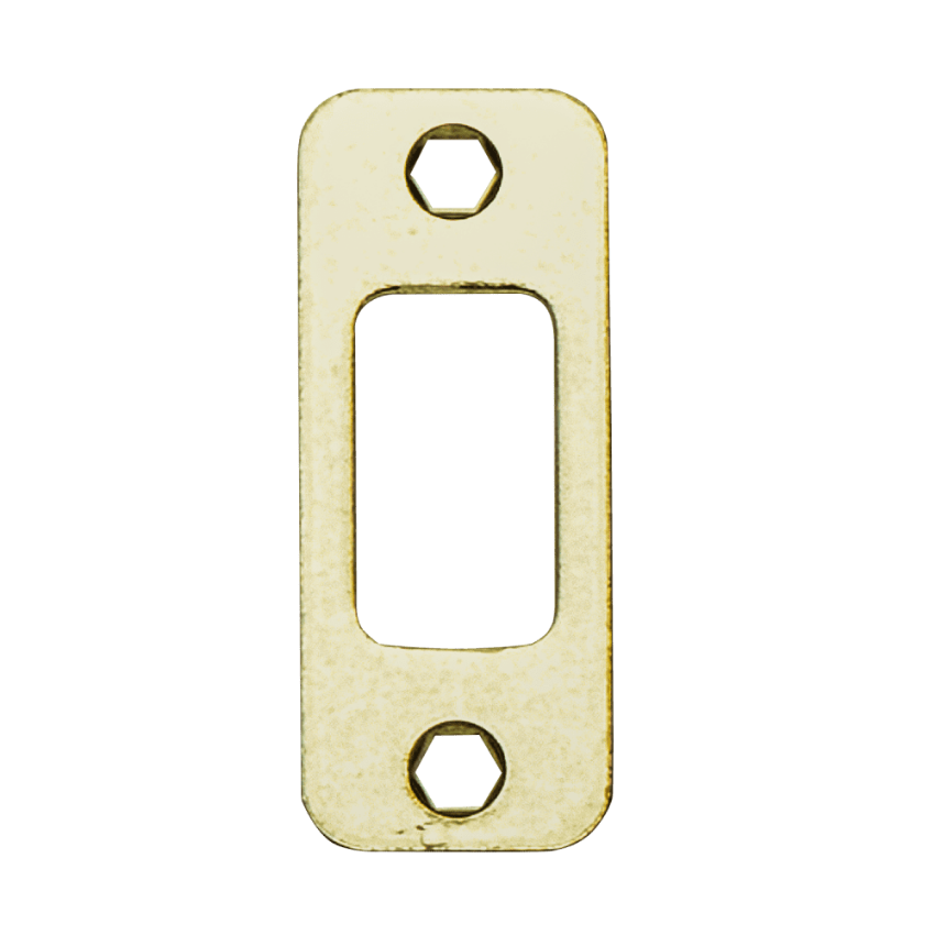 Picture of 10-116 Deadbolt Strike, Round corner strike, no lip, 1-1/8" X 2-3/4"