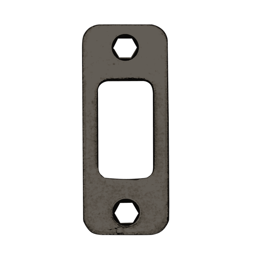 Picture of 10-116 Deadbolt Strike, Round corner strike, no lip, 1-1/8" X 2-3/4"