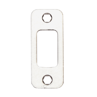 Picture of 10-116 Deadbolt Strike, Round corner strike, no lip, 1-1/8" X 2-3/4"