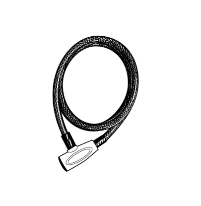 Picture of 999218 Cable Lock, Flexible Steel Cable, Key Lock, 60"