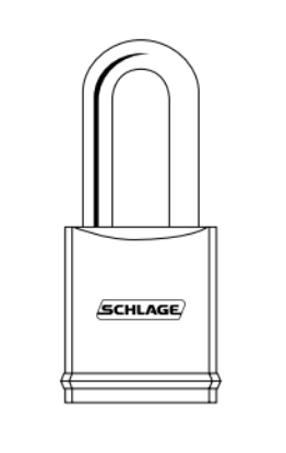 Picture of KS43D2200 Padlock, Less Cylinder, 1-1/2" Clearance, 3/8" Dia.