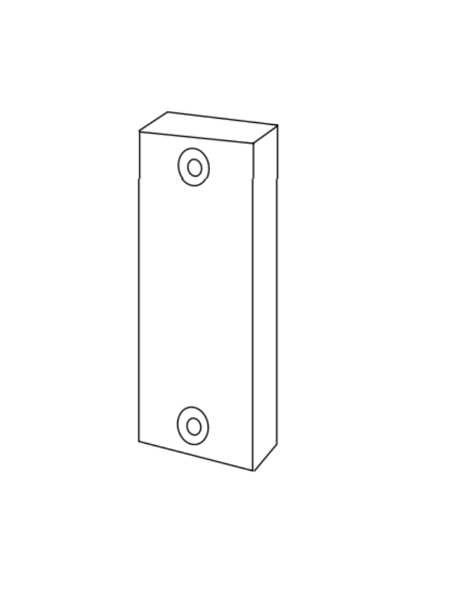 Picture of CL10-354 Bar Strike 3/4" x 1-31/32" x 1/4", CL Series
