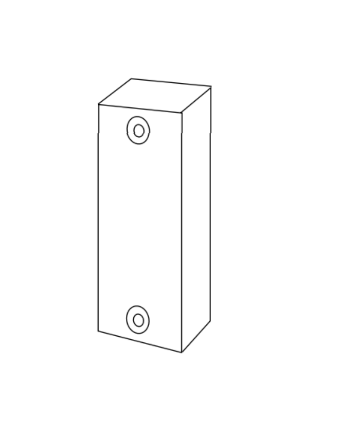 Picture of CL10-355 Bar Strike 3/4" x 1-31/32" x 1/2", CL Series