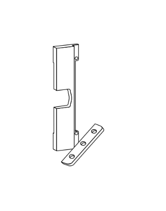 Picture of 40-152, 1-3/8" Thick Door Adaptor x 2-3/8" Backset