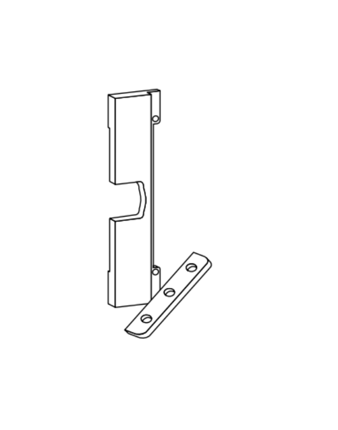 Picture of 40-152, 1-3/8" Thick Door Adaptor x 2-3/8" Backset